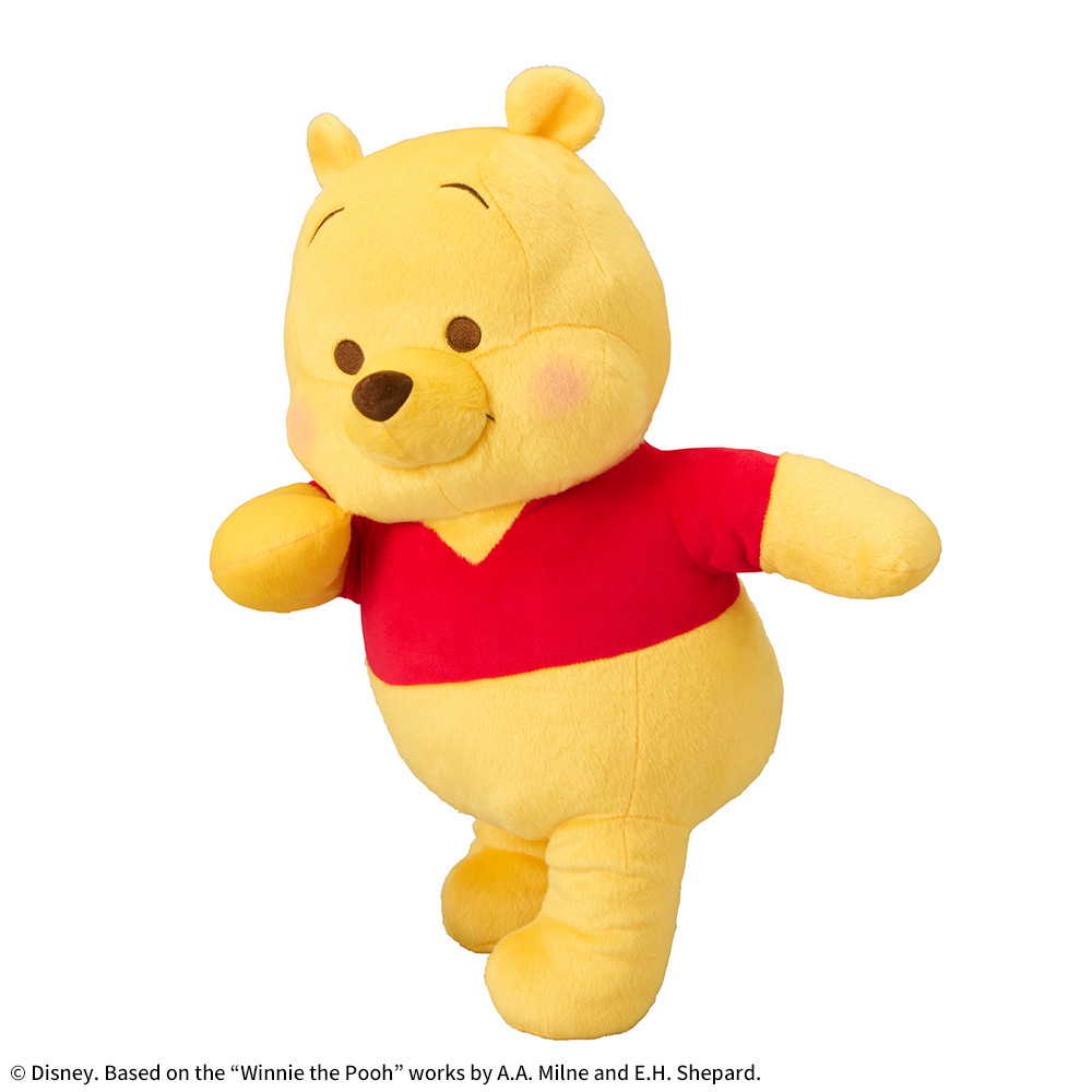 くまのプーさん　赤いほっぺ　スーパーラージぬいぐるみ　振り向きポーズ