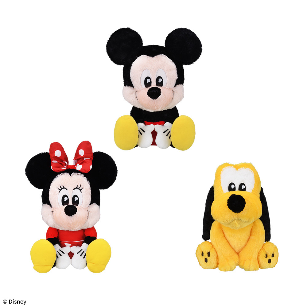 ミッキー&ミニー&プルート　うるりぃみぃ　ぬいぐるみ 【ラウンドワン限定】