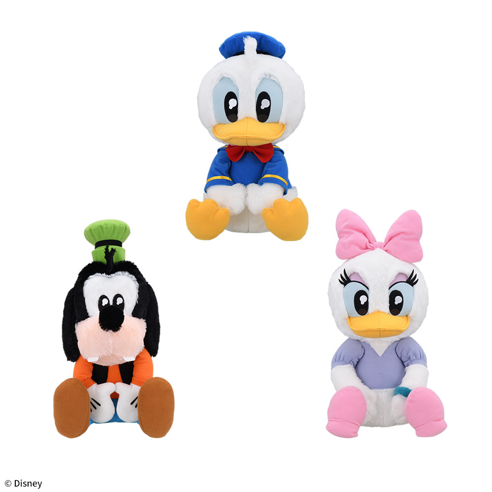 ドナルド&デイジー&グーフィー　うるりぃみぃ　ぬいぐるみ 【ラウンドワン限定】