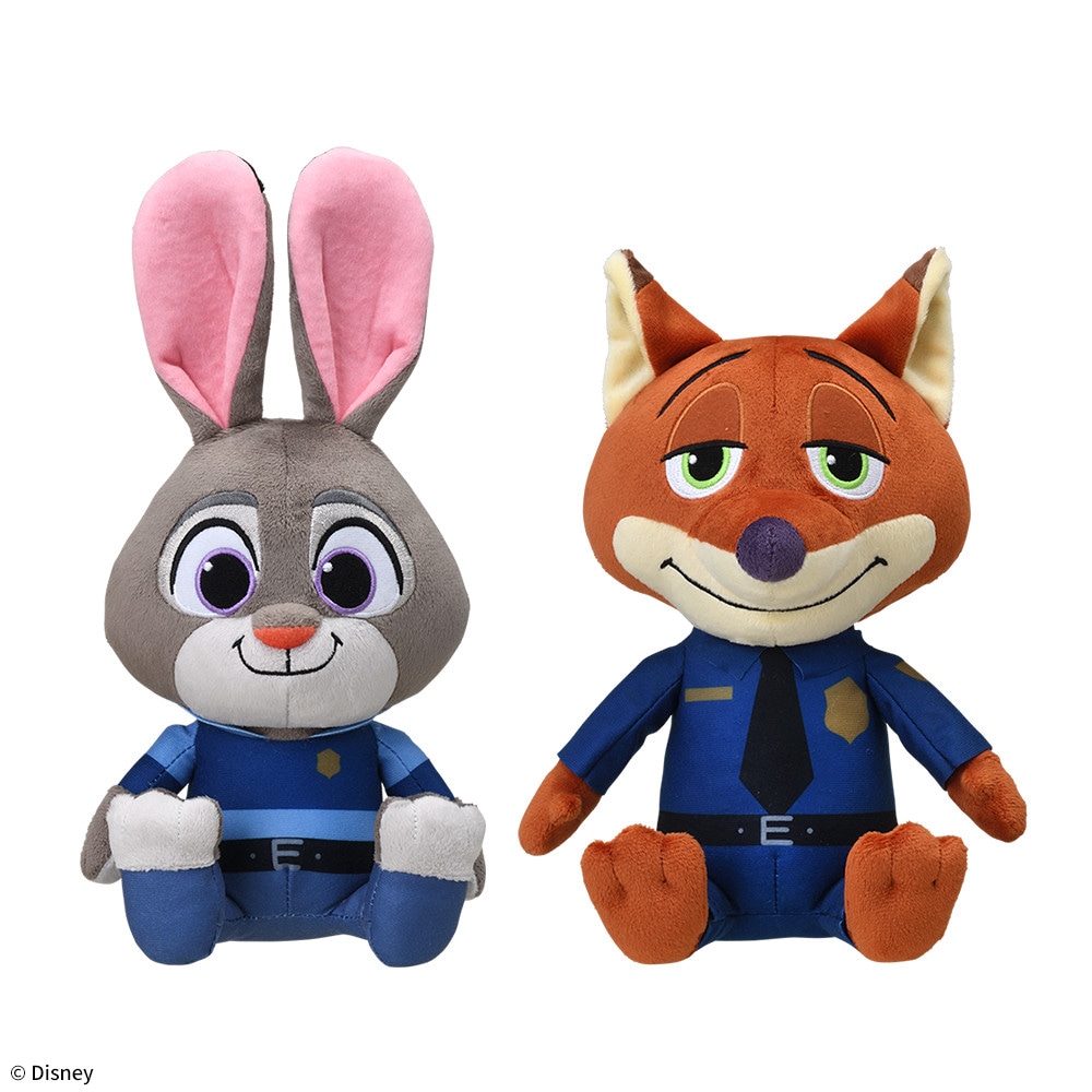 ズートピア　Mぬいぐるみ　“ジュディ&ニック”