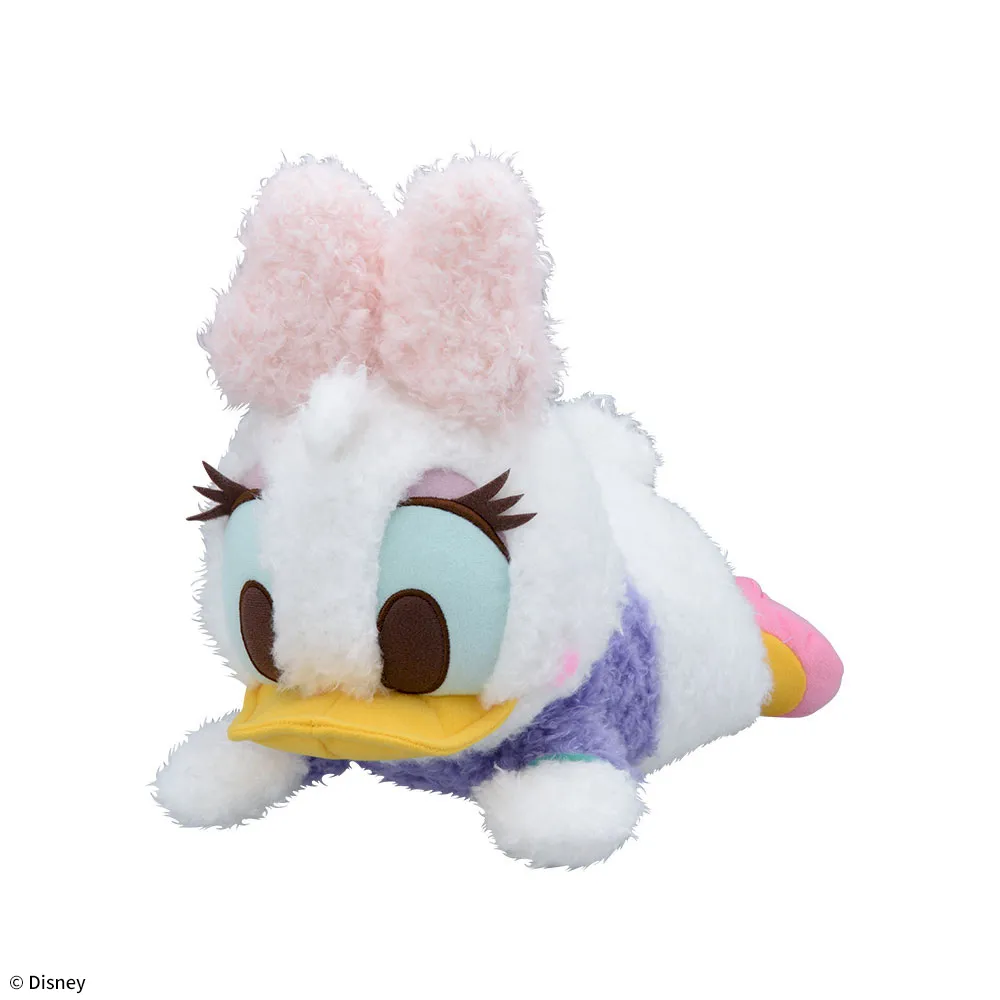 デイジーダック　寝そべり　赤いほっぺ　Lぬいぐるみ