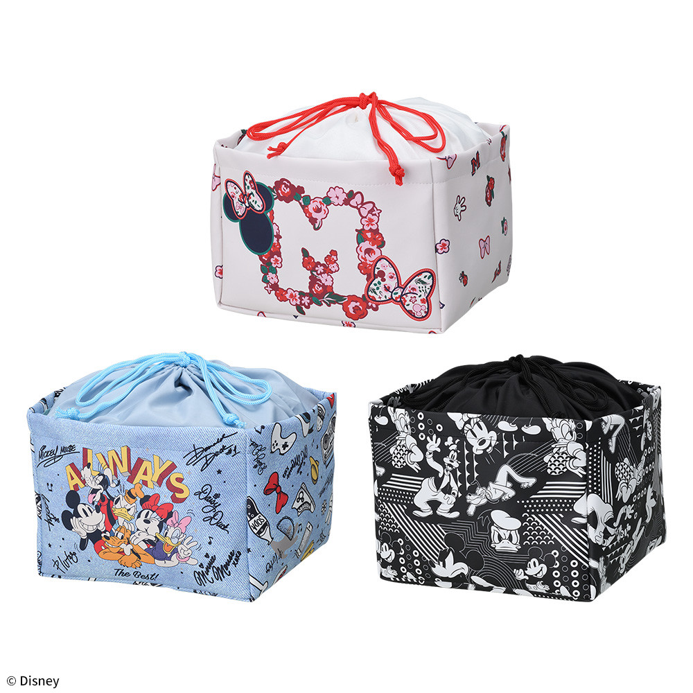ミッキー&フレンズ　プレミアム巾着バニティ　オールドVer. 【モーリーファンタジー・PALO限定】