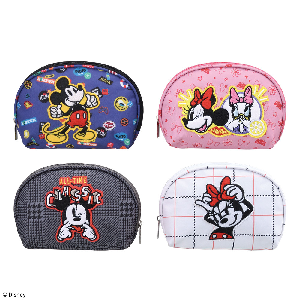 ミッキー&フレンズ　刺しゅうポーチ　オールドVer. 【モーリーファンタジー・PALO限定】