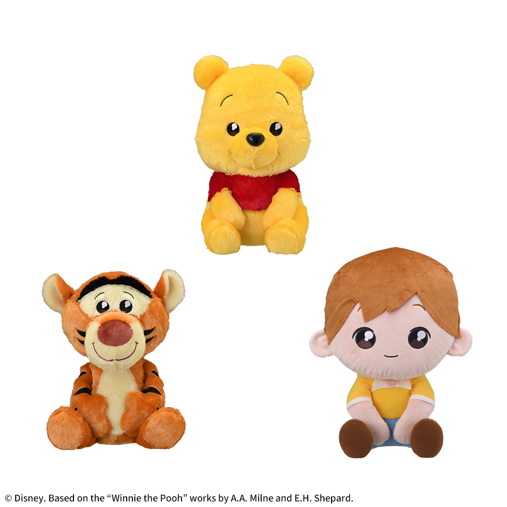 プー&ティガー&クリストファー・ロビン　うるりぃみぃ　ぬいぐるみ 【ラウンドワン限定】