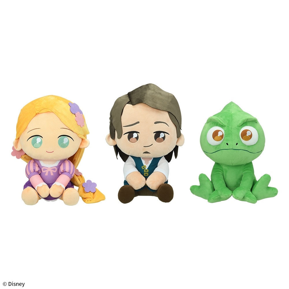 ラプンツェル&フリン・ライダー&パスカル　うるりぃみぃ　ぬいぐるみ
