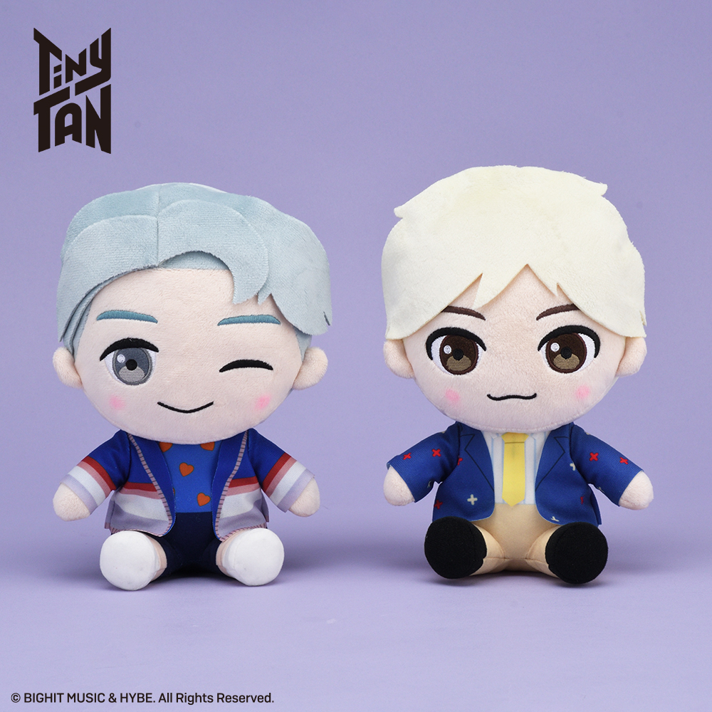 TinyTAN　ちょこんとおすわり　Mぬいぐるみ～IDOL～“RM&Jin”