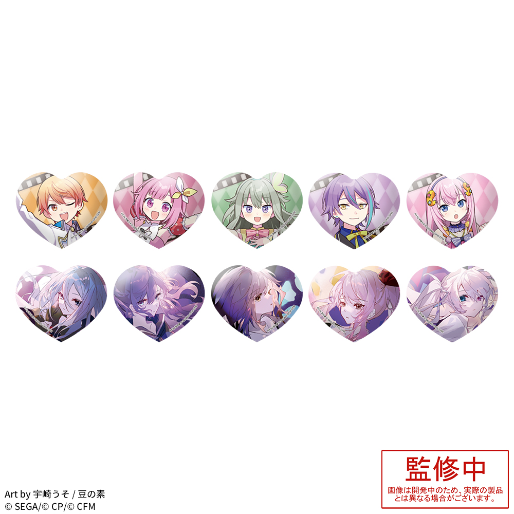 プロジェクトセカイ カラフルステージ！ feat. 初音ミク　キラキラビッグハート型缶バッジ“ミュージックビデオ”Vol.4